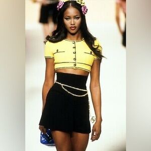 Iconic Vintage Chanel Spring 1995 Corset Skirt